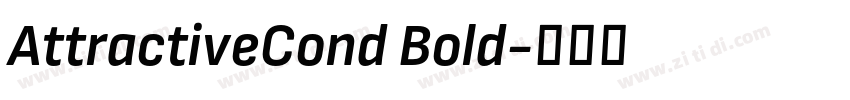 AttractiveCond Bold字体转换 AttractiveCond Bold字体转换